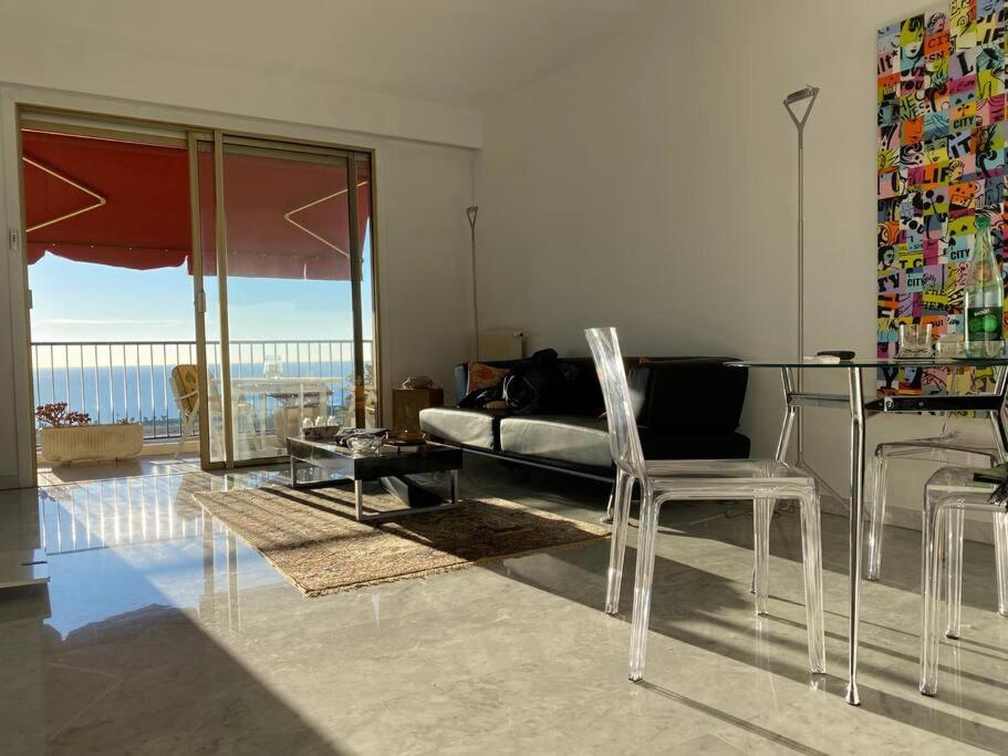 2-Room 60 M², Panoramic View, 2 Balconies, 50M Pool Cagnes-sur-Mer Extérieur photo